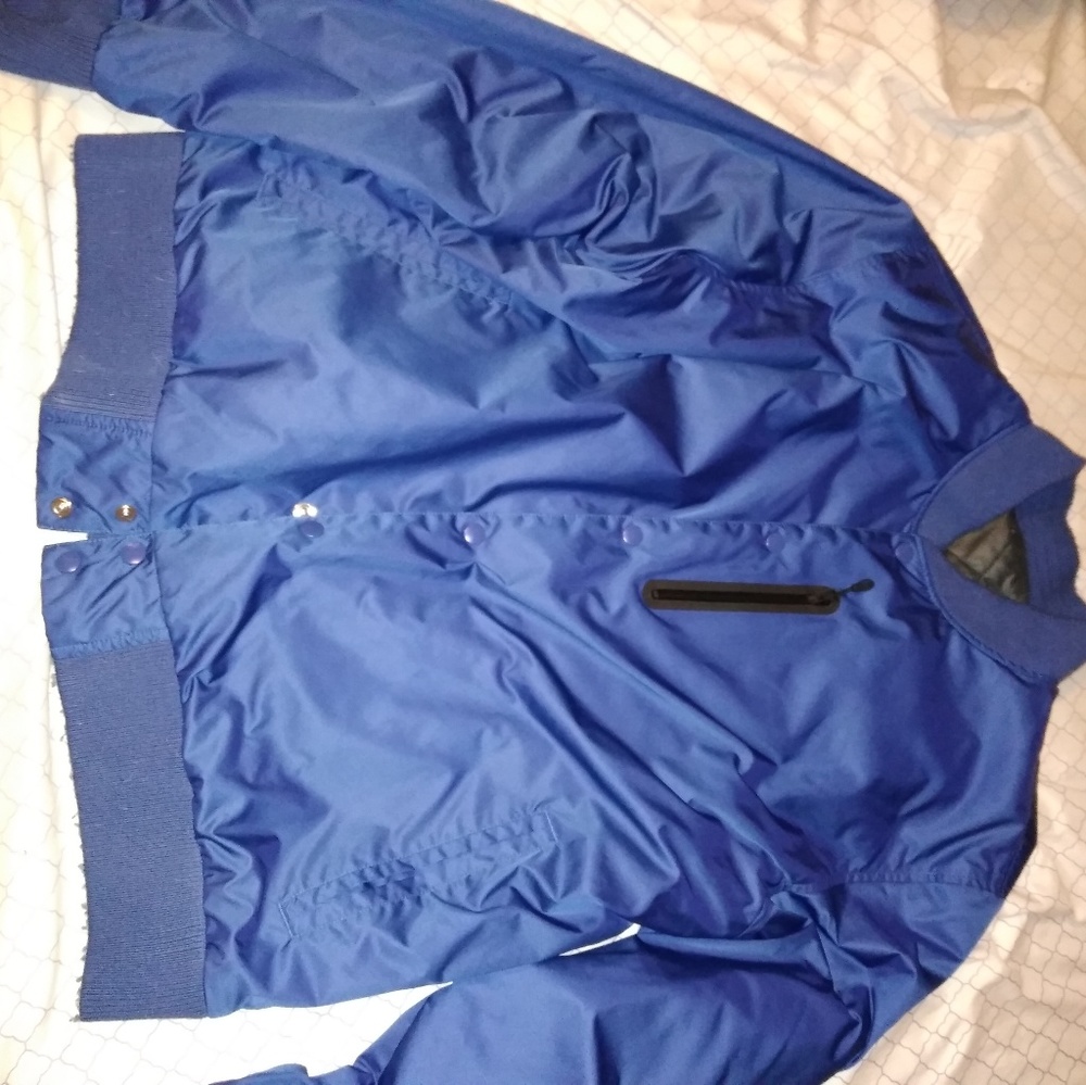 Blue reversible Nike bomber jacket